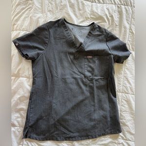 FIGS WOMENS GRAPHITE CATARINA Scrub top Size S/P